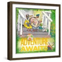 Adventure Awaits 1-null-Framed Giclee Print