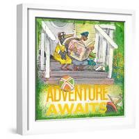 Adventure Awaits 1-null-Framed Giclee Print