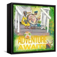 Adventure Awaits 1-null-Framed Stretched Canvas