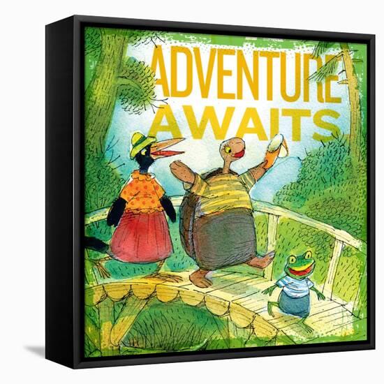 Adventure Awaits 2-null-Framed Stretched Canvas