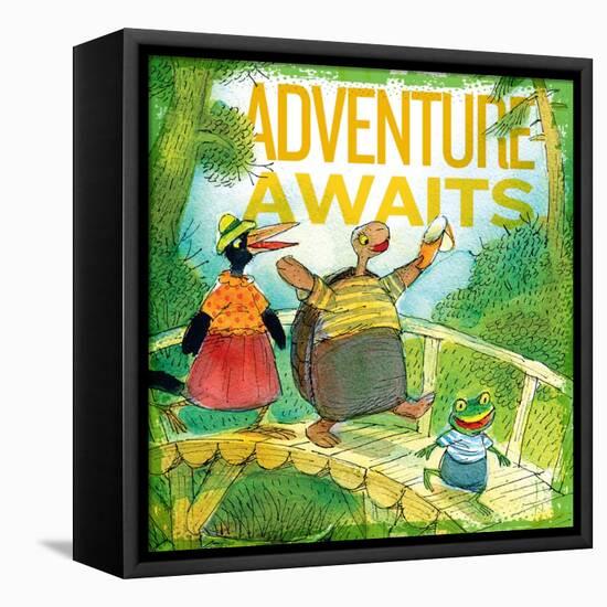 Adventure Awaits 2-null-Framed Stretched Canvas
