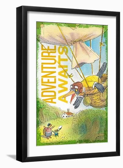 Adventure Awaits 3-null-Framed Giclee Print