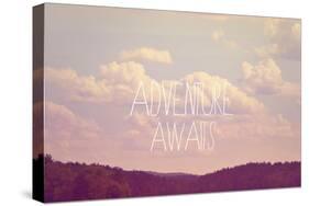 Adventure Awaits I-Vintage Skies-Stretched Canvas