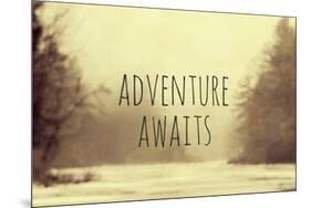 Adventure Awaits II-Vintage Skies-Mounted Giclee Print