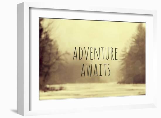 Adventure Awaits II-Vintage Skies-Framed Giclee Print