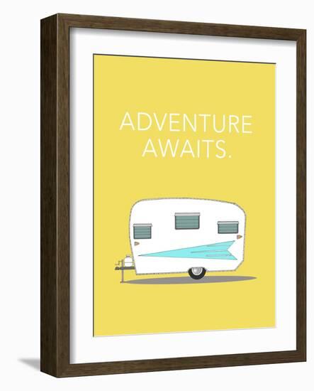 Adventure Awaits-Annie Bailey Art-Framed Art Print