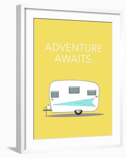 Adventure Awaits-Annie Bailey Art-Framed Art Print