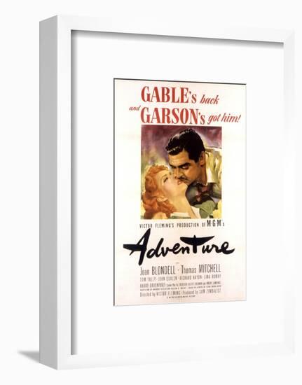 Adventure, Greer Garson, Clark Gable, 1945-null-Framed Photo