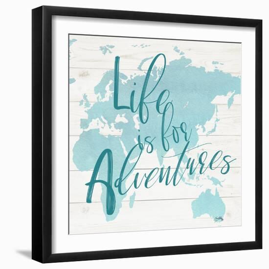 Adventure Map I-Elizabeth Medley-Framed Art Print