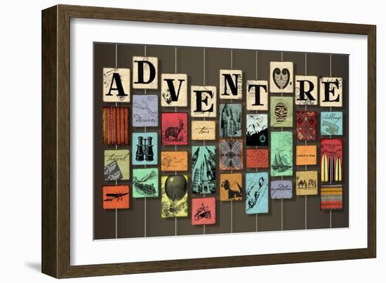 Adventure on Strings-Art Licensing Studio-Framed Giclee Print