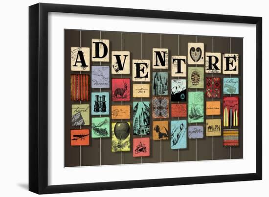 Adventure on Strings-Art Licensing Studio-Framed Giclee Print