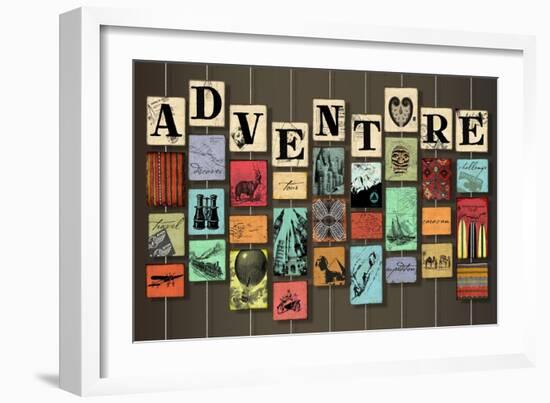 Adventure on Strings-Art Licensing Studio-Framed Giclee Print