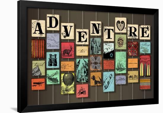 Adventure on Strings-Art Licensing Studio-Framed Giclee Print