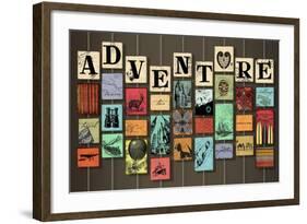 Adventure on Strings-Art Licensing Studio-Framed Giclee Print