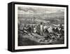 Adventurers in New Mexico,Painting by Bourgoin. 1855-null-Framed Stretched Canvas