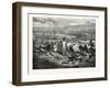 Adventurers in New Mexico,Painting by Bourgoin. 1855-null-Framed Giclee Print