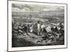 Adventurers in New Mexico,Painting by Bourgoin. 1855-null-Mounted Giclee Print