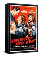 Adventures of Kitty O'Day, Peter Cookson, Jean Parker, Lorna Gray, 1945-null-Framed Stretched Canvas