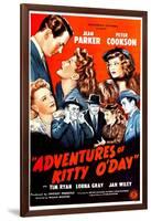 Adventures of Kitty O'Day, Peter Cookson, Jean Parker, Lorna Gray, 1945-null-Framed Art Print