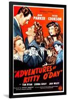 Adventures of Kitty O'Day, Peter Cookson, Jean Parker, Lorna Gray, 1945-null-Framed Art Print