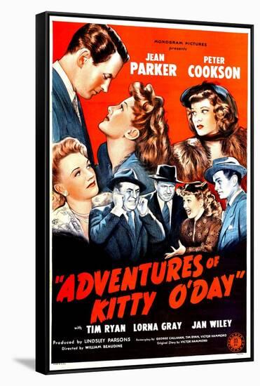 Adventures of Kitty O'Day, Peter Cookson, Jean Parker, Lorna Gray, 1945-null-Framed Stretched Canvas