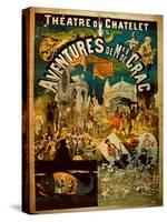 Adventures of Mr De Crac - French Circus Poster-null-Stretched Canvas