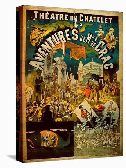 Adventures of Mr De Crac - French Circus Poster-null-Stretched Canvas