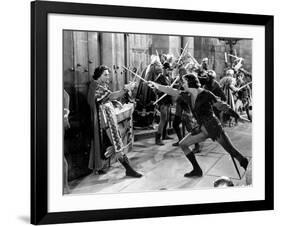 Adventures Of Robin Hood, Basil Rathbone, Errol Flynn, 1938-null-Framed Photo