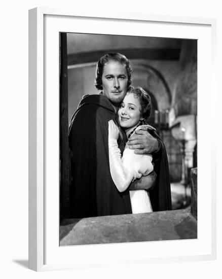 Adventures Of Robin Hood, Errol Flynn, Olivia De Havilland, 1938-null-Framed Photo