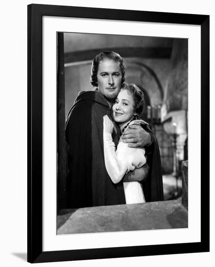 Adventures Of Robin Hood, Errol Flynn, Olivia De Havilland, 1938-null-Framed Photo