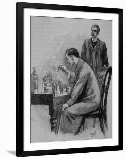 Adventures of Sherlock Holmes in the Strand Magazine, The Adventure of the Naval Treaty-null-Framed Photographic Print