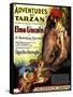 Adventures of Tarzan, Elmo Lincoln, 1921-null-Framed Stretched Canvas