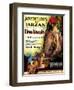 Adventures of Tarzan, Elmo Lincoln, 1921-null-Framed Art Print