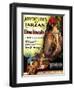 Adventures of Tarzan, Elmo Lincoln, 1921-null-Framed Art Print