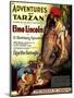 Adventures of Tarzan, Elmo Lincoln, 1921-null-Mounted Art Print