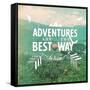 Adventures-The Saturday Evening Post-Framed Stretched Canvas