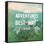 Adventures-The Saturday Evening Post-Framed Stretched Canvas