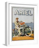 Adverisement for Ariel Motorbikes-null-Framed Art Print