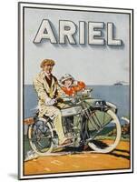 Adverisement for Ariel Motorbikes-null-Mounted Art Print