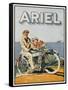 Adverisement for Ariel Motorbikes-null-Framed Stretched Canvas