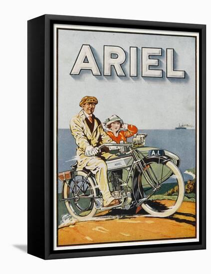 Adverisement for Ariel Motorbikes-null-Framed Stretched Canvas
