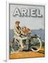 Adverisement for Ariel Motorbikes-null-Framed Art Print