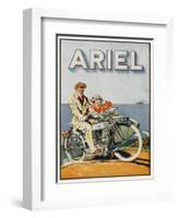 Adverisement for Ariel Motorbikes-null-Framed Art Print