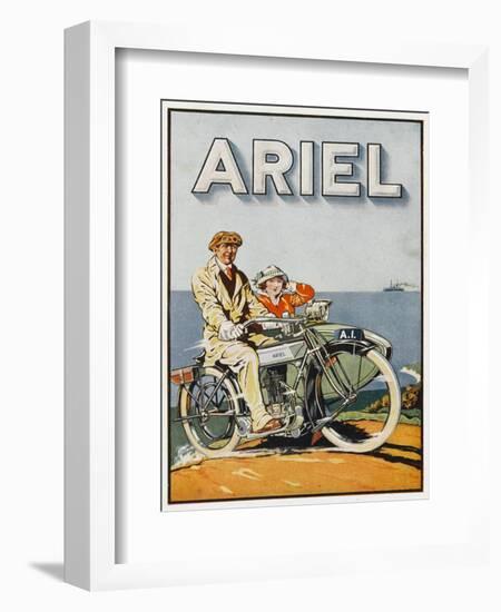 Adverisement for Ariel Motorbikes-null-Framed Art Print