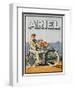 Adverisement for Ariel Motorbikes-null-Framed Art Print