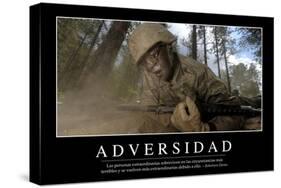 Adversidad. Cita Inspiradora Y Póster Motivacional-null-Stretched Canvas