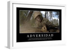 Adversidad. Cita Inspiradora Y Póster Motivacional-null-Framed Photographic Print