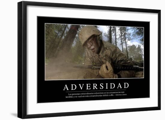 Adversidad. Cita Inspiradora Y Póster Motivacional-null-Framed Photographic Print