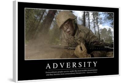 Adversity Inspirational Quote And Motivational Poster Photographic Print Allposters Com
