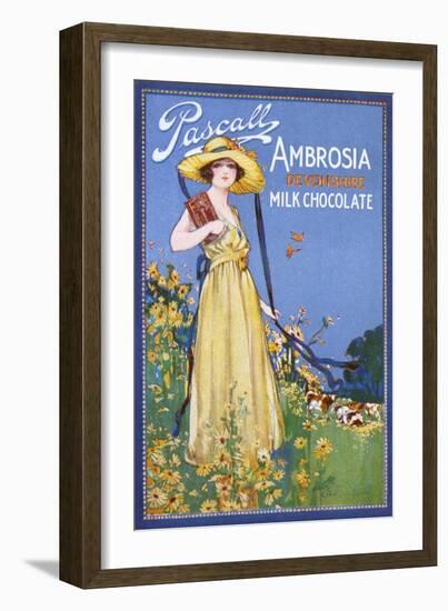 Advert, Devonshire Choc-null-Framed Art Print